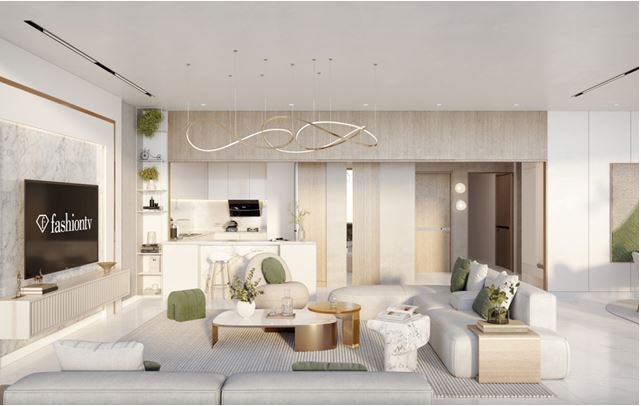 Spacious luxury living room – Bnw Fashion Tv Acacia at Al Marjan Island, Ras Al Khaimah