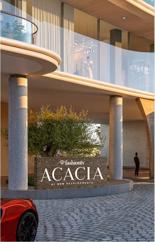 Grand entrance of luxury residence leading to the lobby –Bnw Fashion Tv Acacia at Al Marjan Island,  Ras Al Khaimah