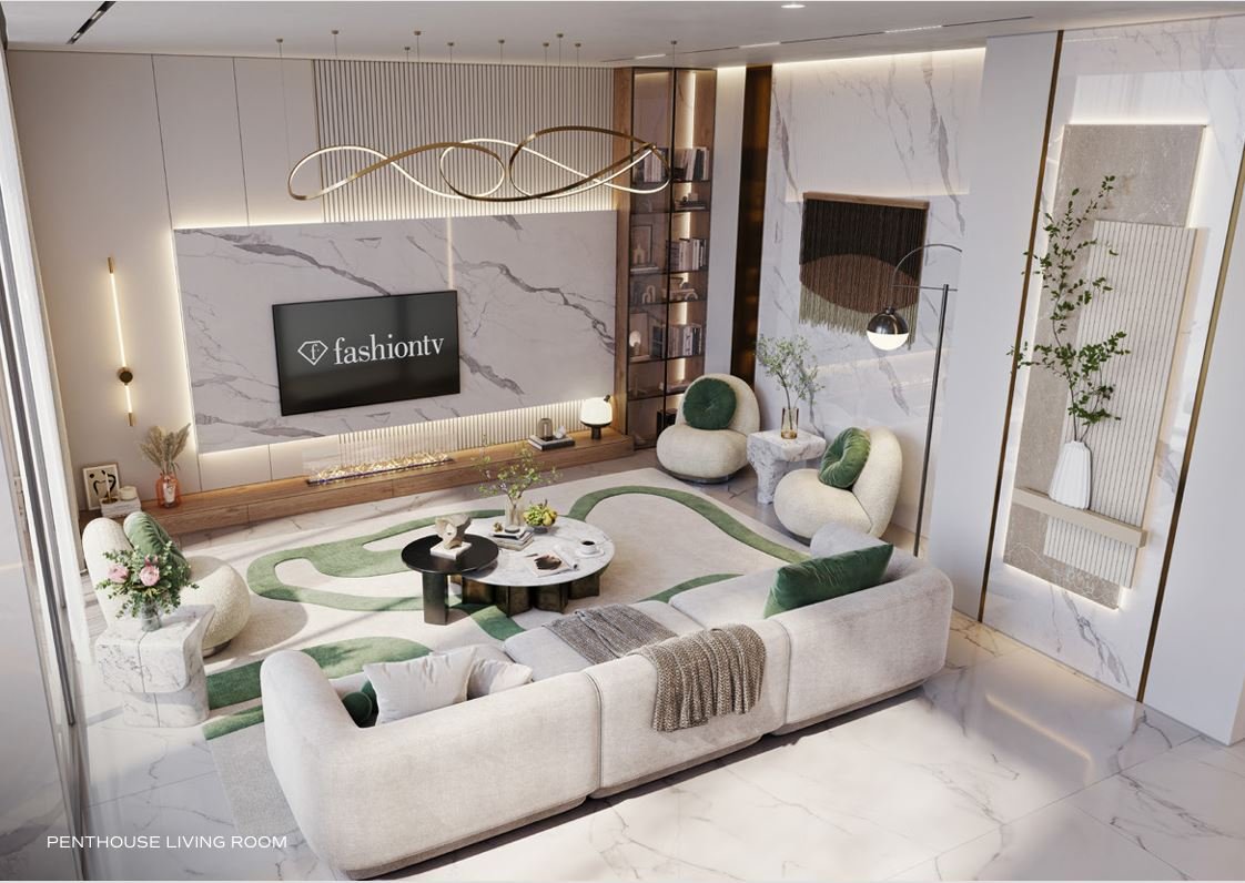 Spacious luxury living room – Bnw Fashion Tv Acacia at Al Marjan Island, Ras Al Khaimah