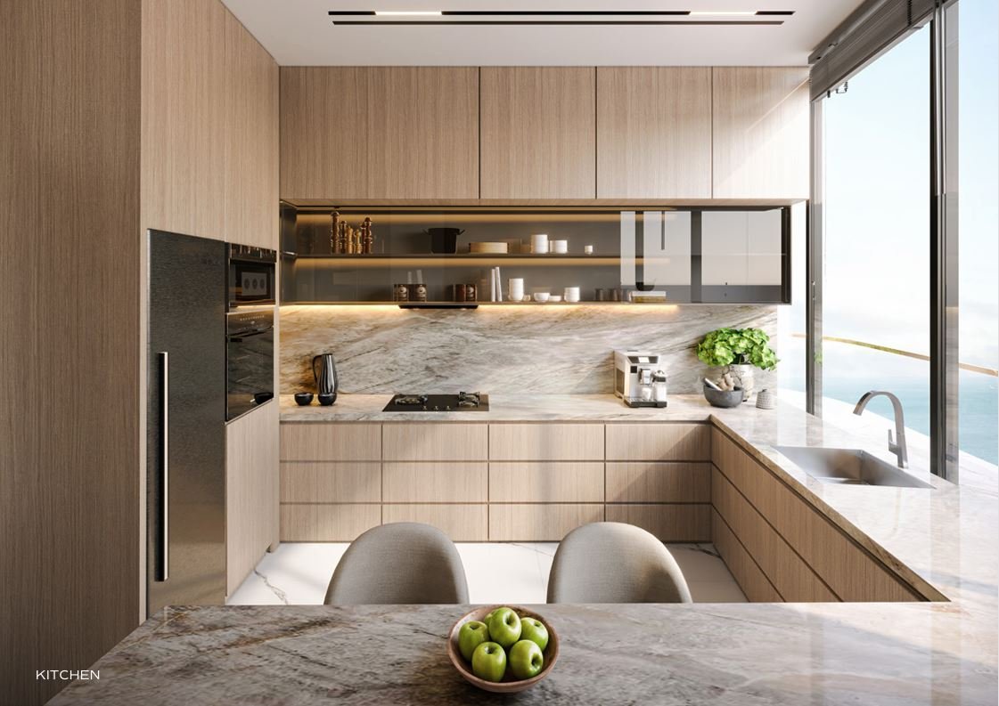 Modern kitchen design – Bnw Fashion Tv Acacia at Al Marjan Island, Ras Al Khaimah