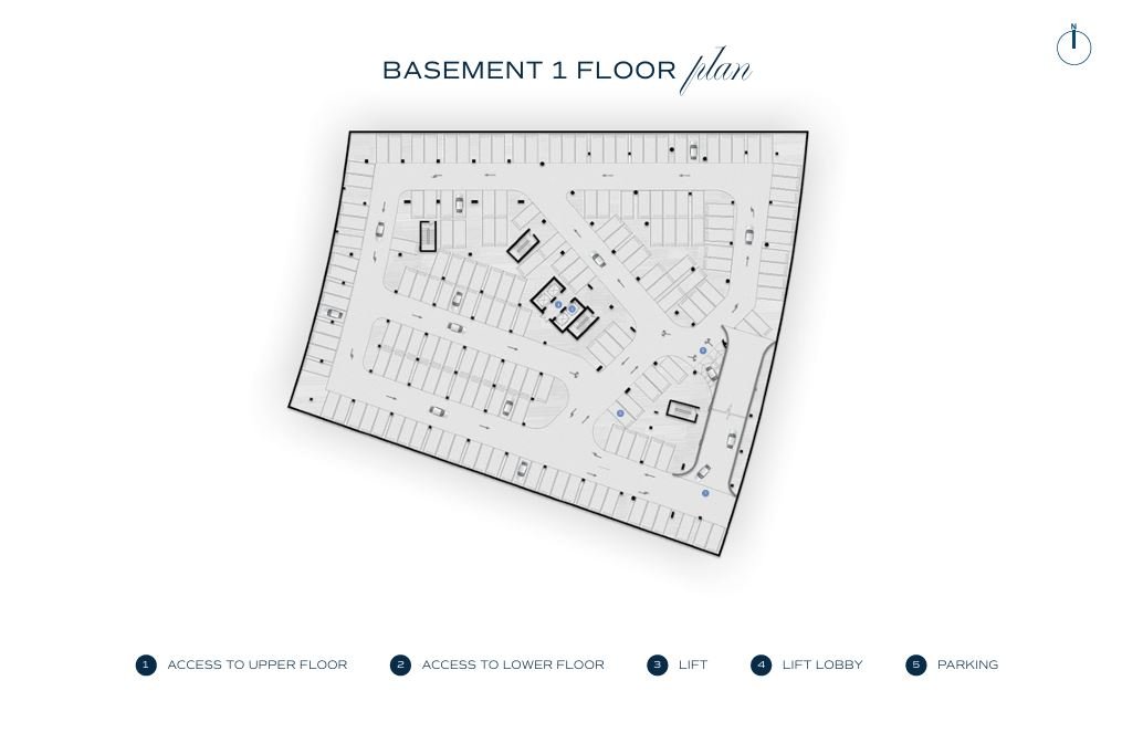 Basement 1st floor plan – Bnw Fashion Tv Acacia at Al Marjan Island, Ras Al Khaimah