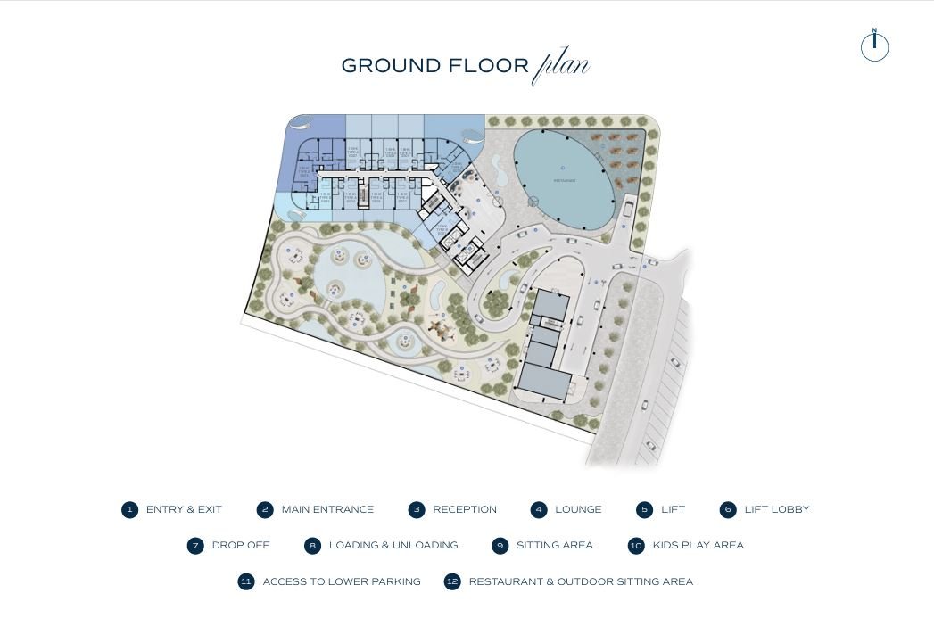 Basement ground floor plan – Bnw Fashion Tv Acacia at Al Marjan Island, Ras Al Khaimah