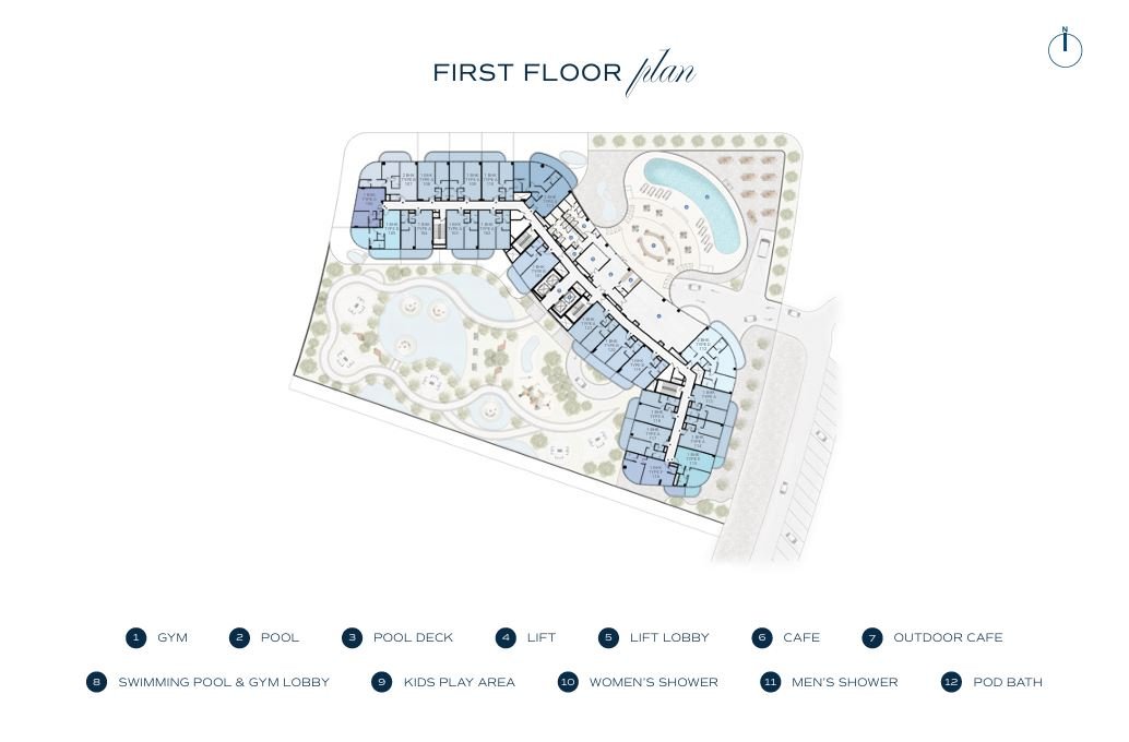 1st floor plan – Bnw Fashion Tv Acacia at Al Marjan Island, Ras Al Khaimah