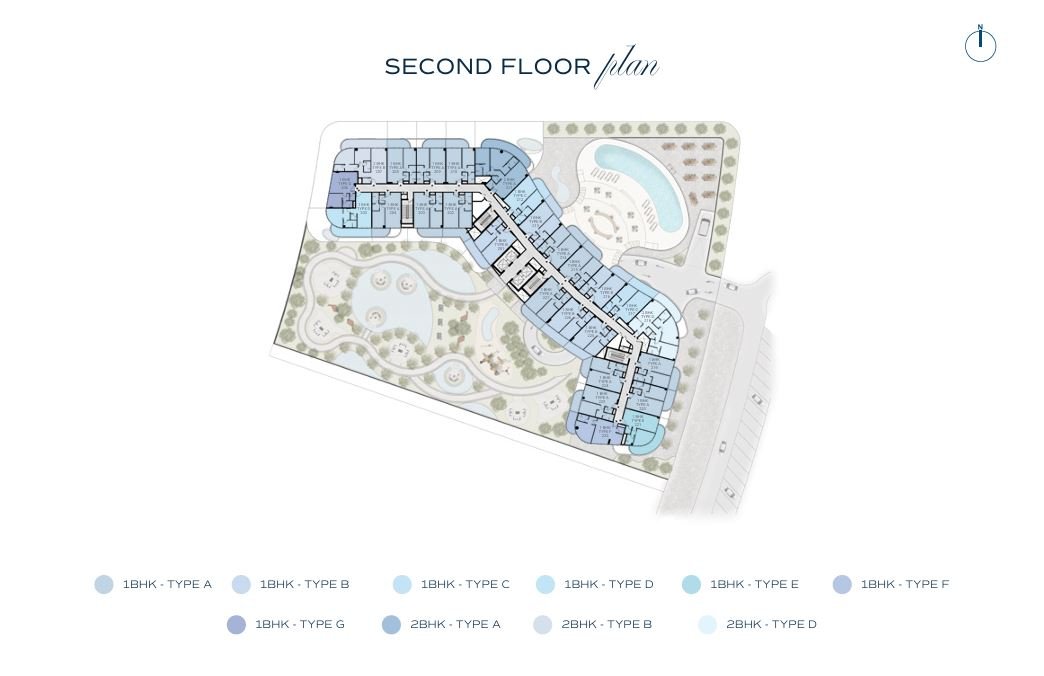 2nd floor plan – Bnw Fashion Tv Acacia at Al Marjan Island, Ras Al Khaimah