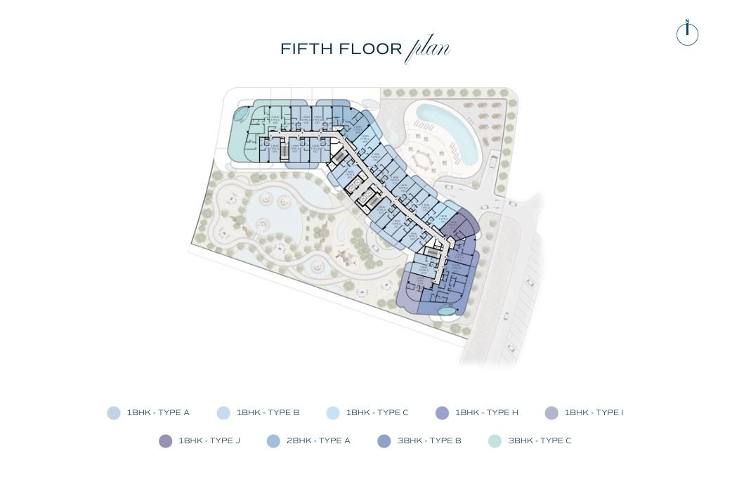 5th floor plan – Bnw Fashion Tv Acacia at Al Marjan Island, Ras Al Khaimah